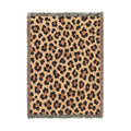 Leopard Print Woven Blanket | Animal Print Throw