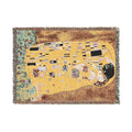 Klimt Style the kiss Woven Blanket | Art Nouveau Tapestry Throw
