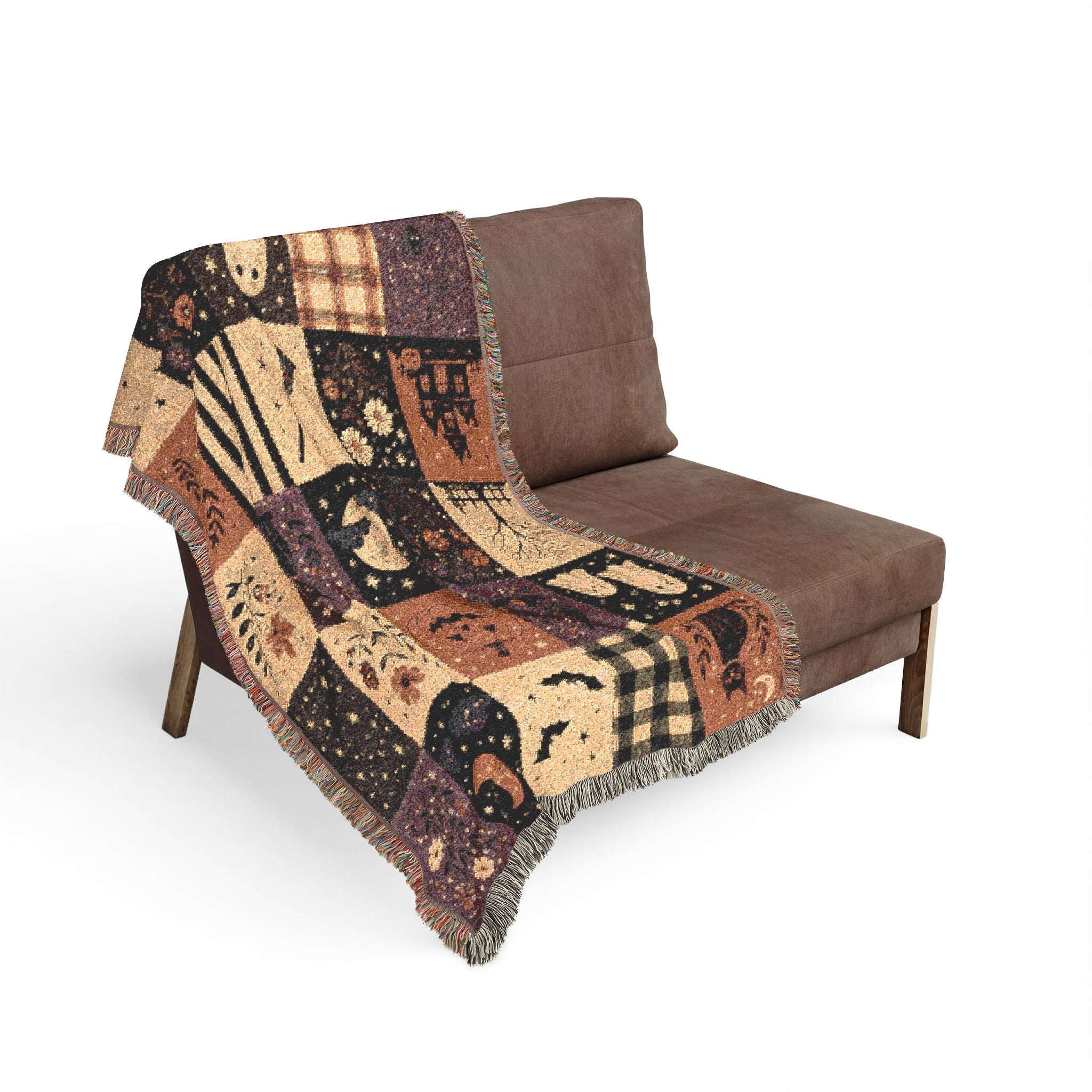 Vintage Patchwork Woven Blanket