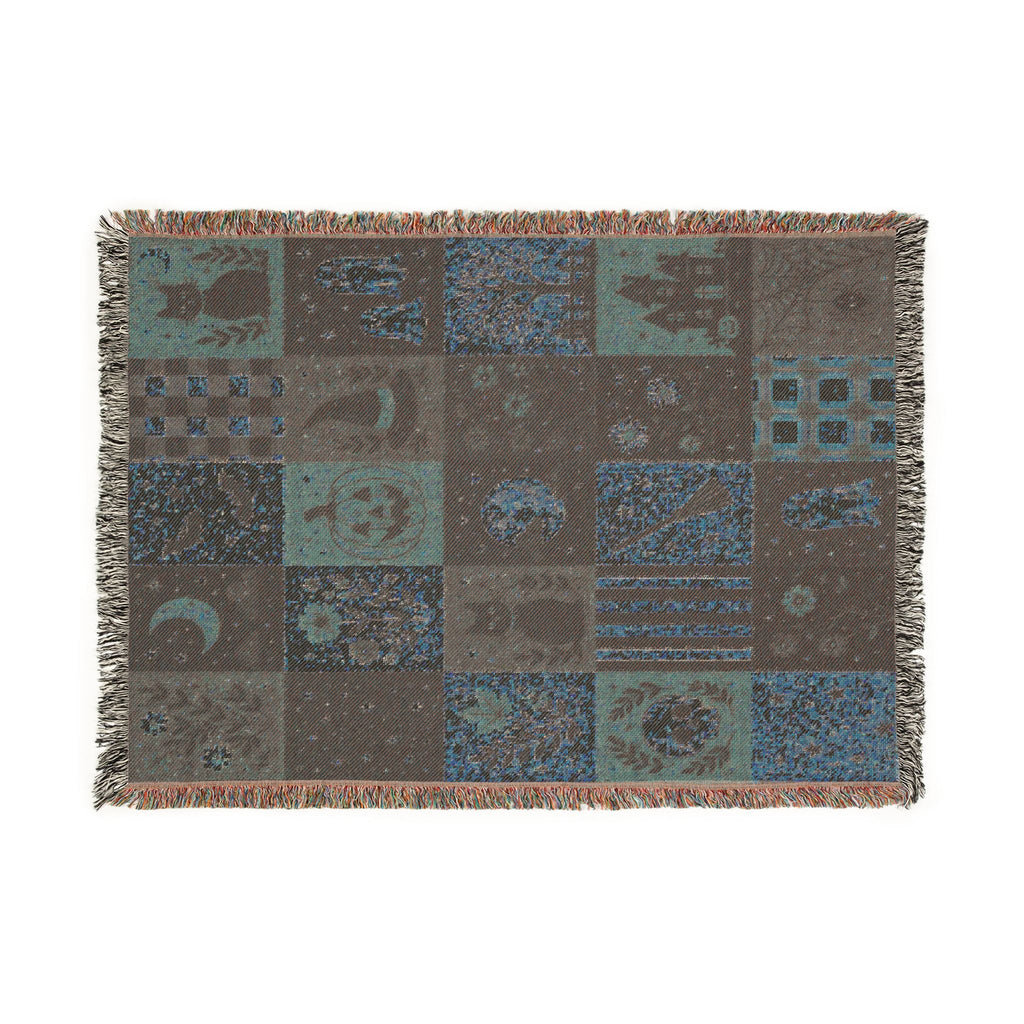 Vintage Patchwork Woven Blanket