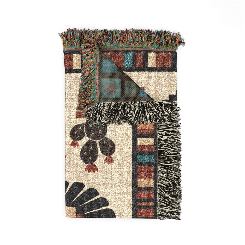 Southwestern Thunderbird Woven Blanket | Native Pattern Throw