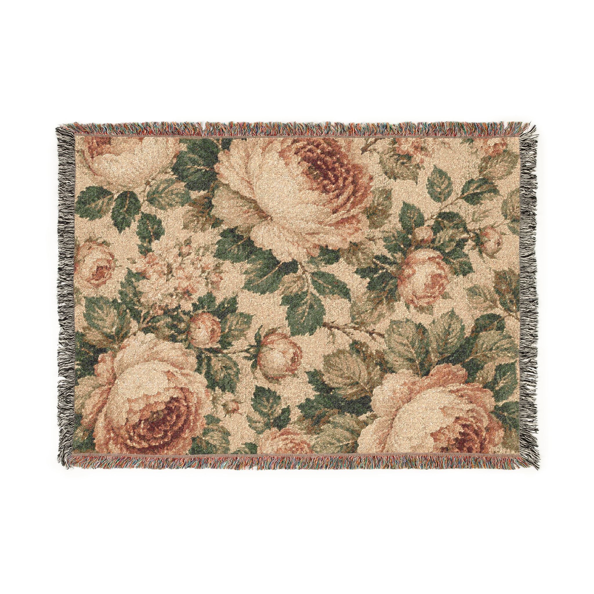Floral Woven Blanket