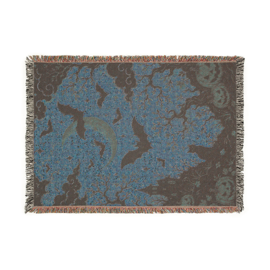Halloween Bat Tapestry Woven Blanket | Halloween inspired Design