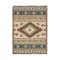 Southwestern Diamond Pattern Woven Blanket | Aztec Throw, Rustic Boho Decor