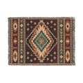 Southwestern Diamond Pattern Woven Blanket | Aztec Tribal Throw