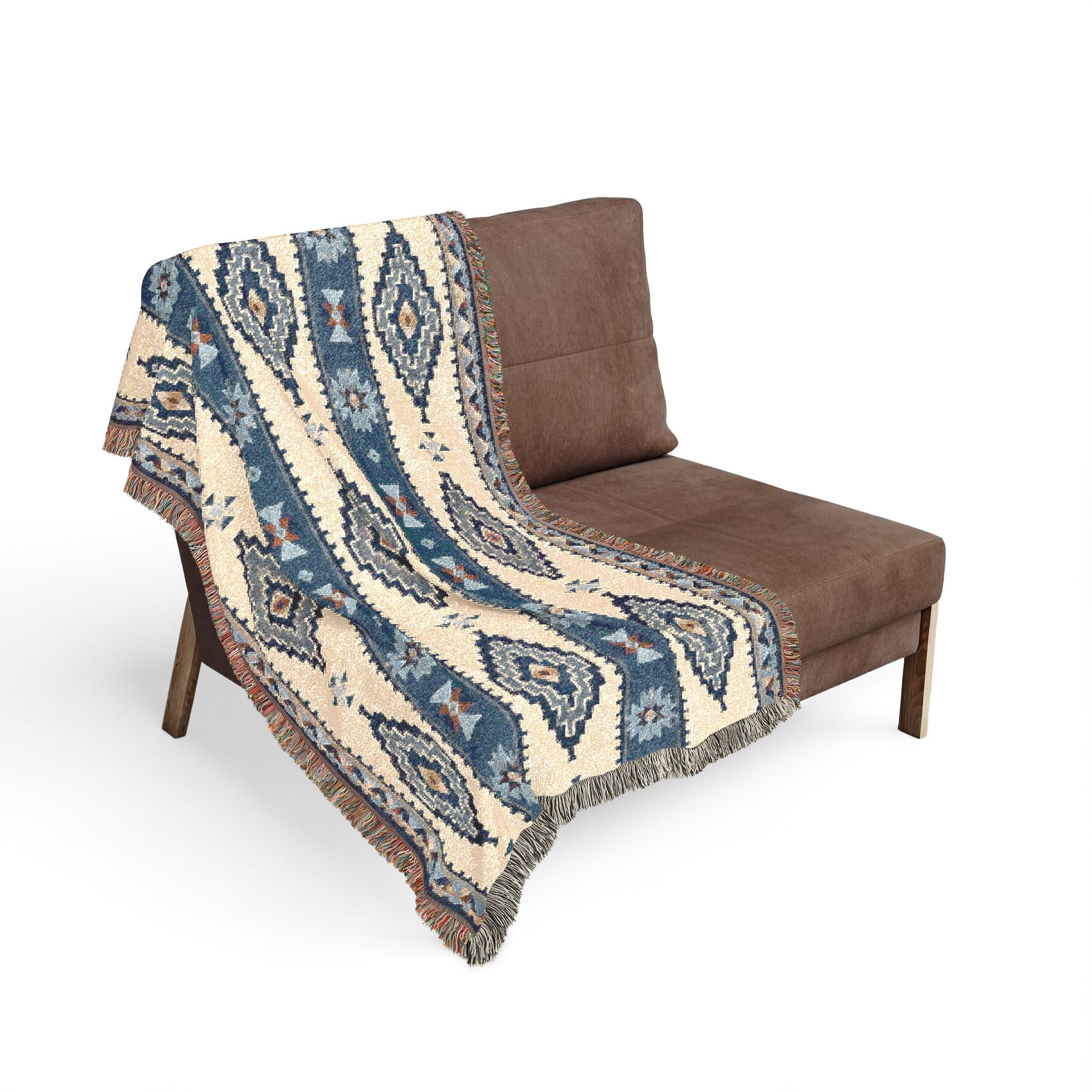 Southwestern Diamond Pattern Woven Blanket | Aztec Throw