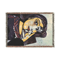 Dogs Playing Poker Woven Blanket | Vintage Poker Night Throw