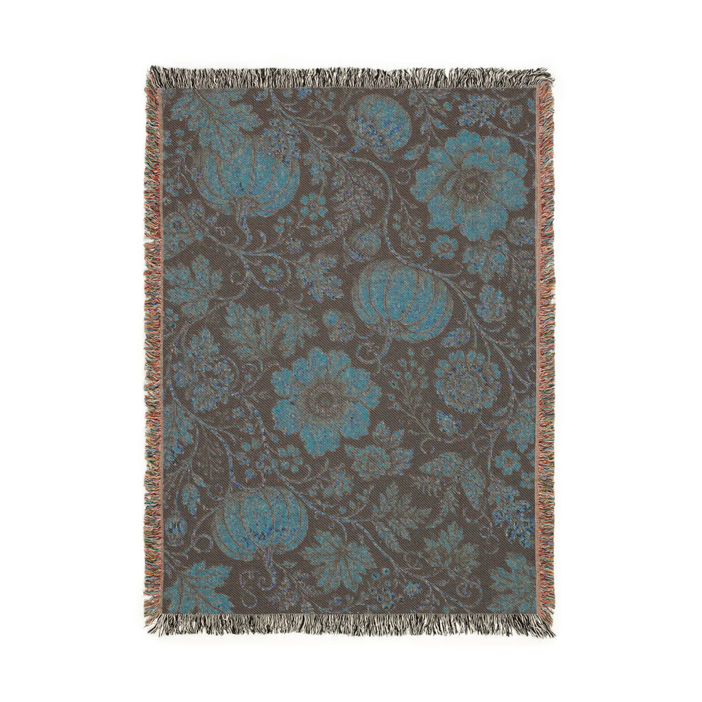 Vintage Floral Pattern Woven Blanket | Boho Floral Throw