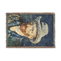 Van Gogh Style Portrait Woven Blanket | Impressionist Artist Throw