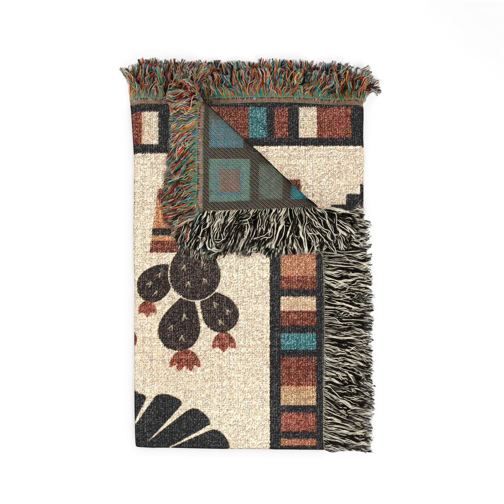 Southwestern Thunderbird Woven Blanket | Native Pattern Throw