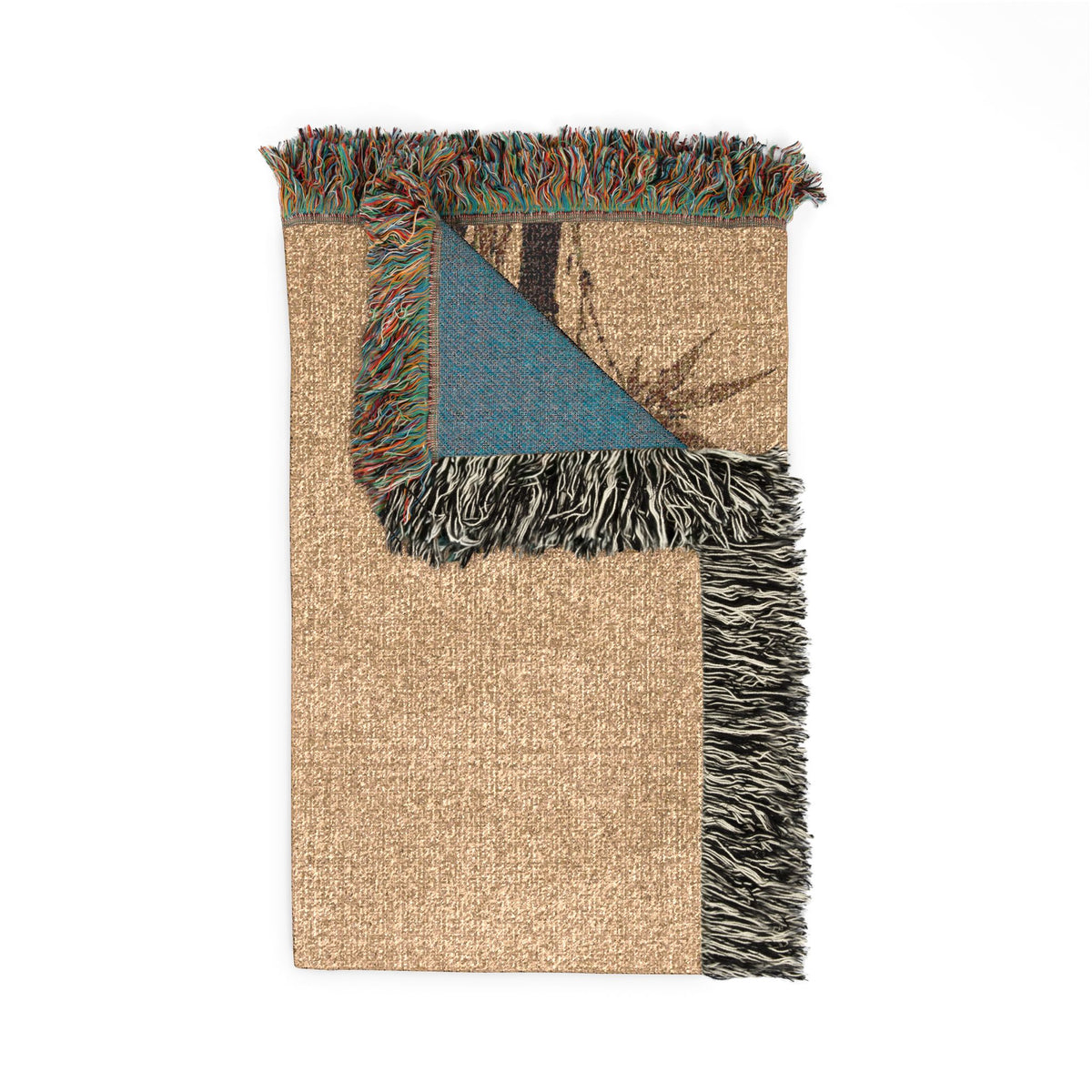 Monkey Branch Woven Blanket | Tropical Primate Tapestry Throw