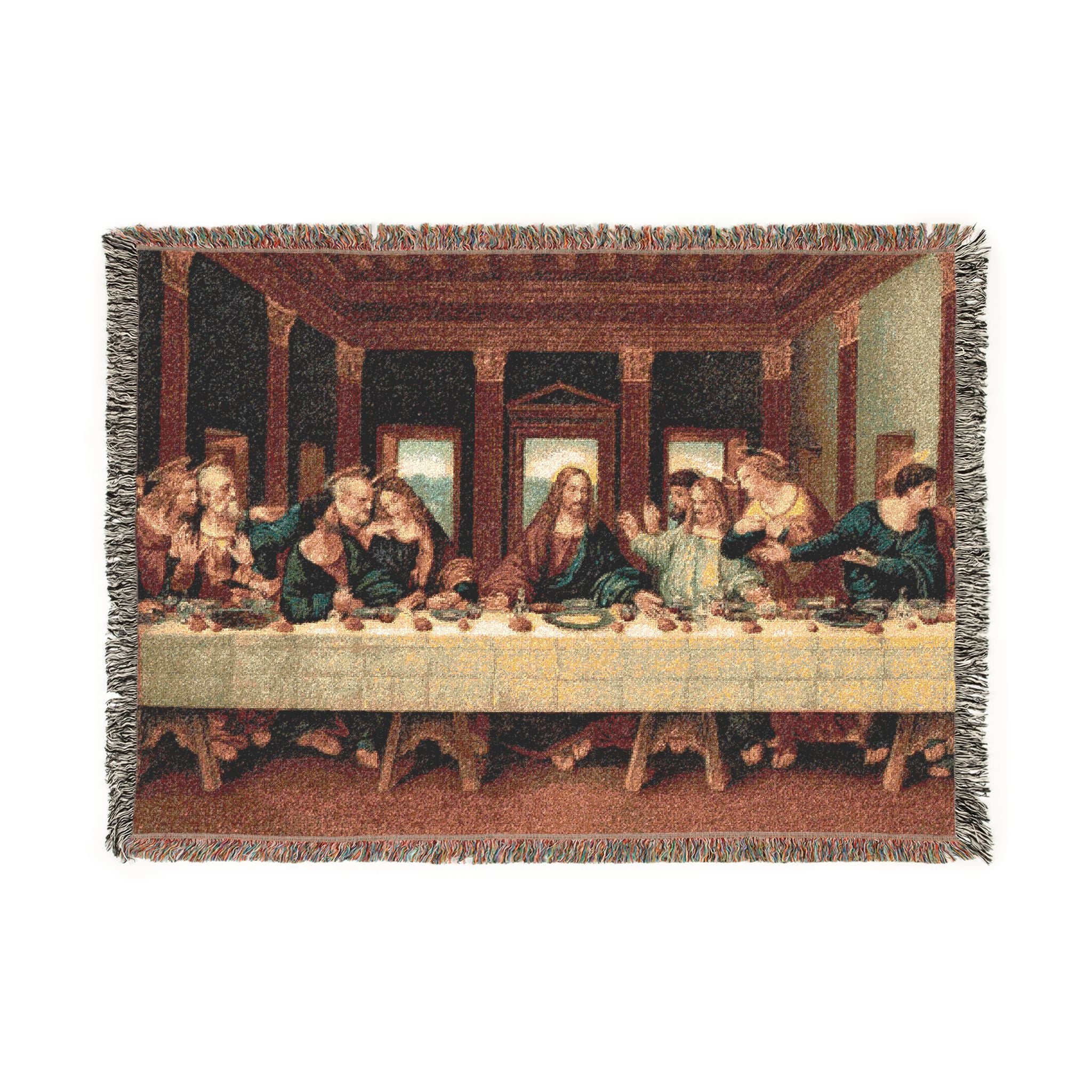The Last Supper Woven Blanket | Classic Renaissance Art Throw