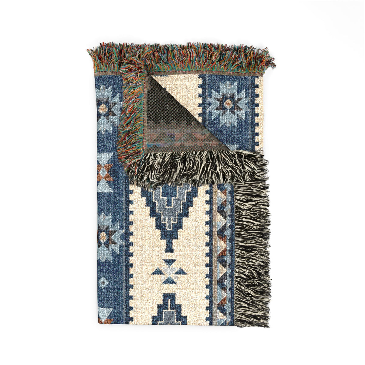 Southwestern Diamond Pattern Woven Blanket | Aztec Throw
