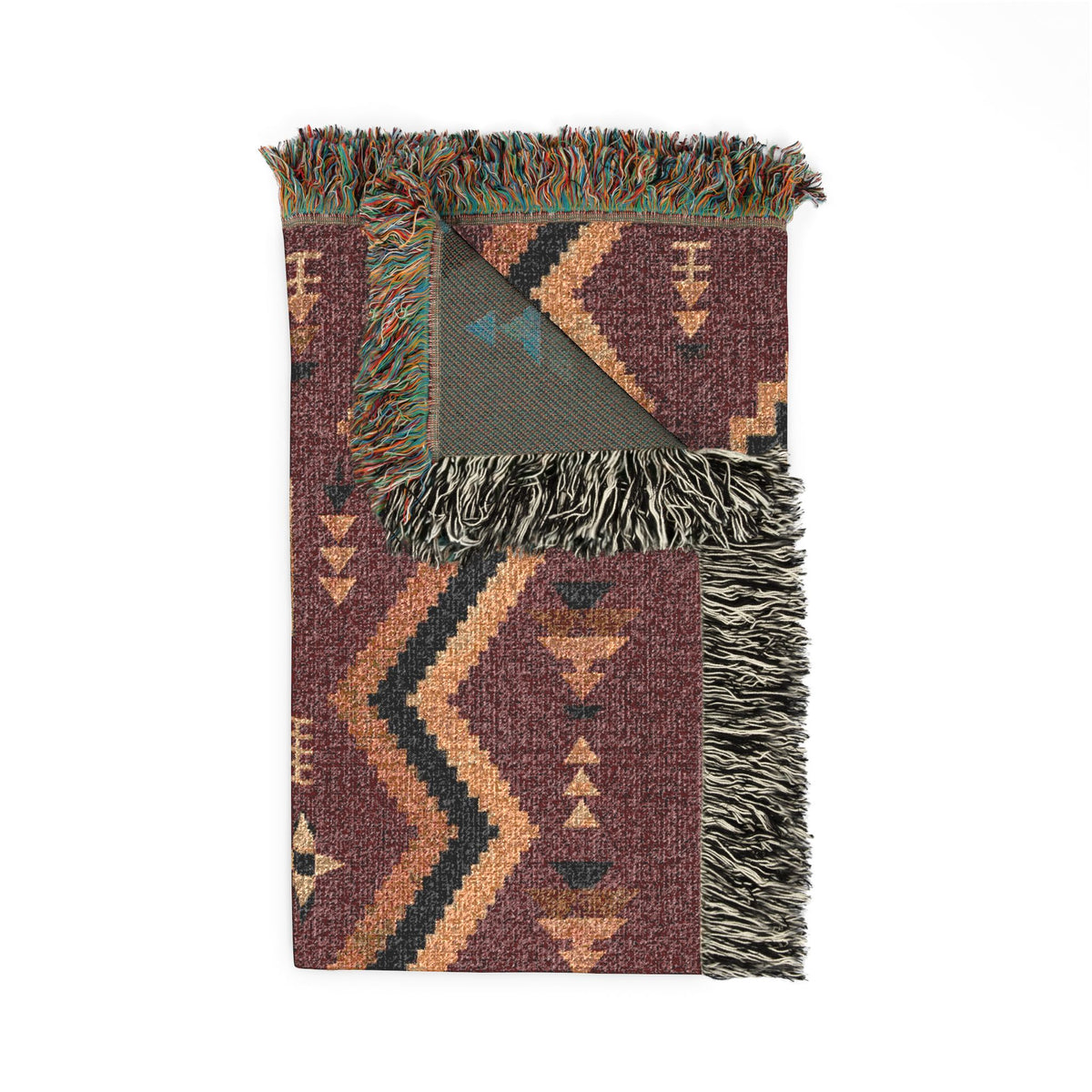 Southwestern Aztec Pattern Woven Blanket | Geometric Throw