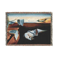 Melting Clocks Surreal Dali Tapestry Woven Blanket | Surrealist Art Throw