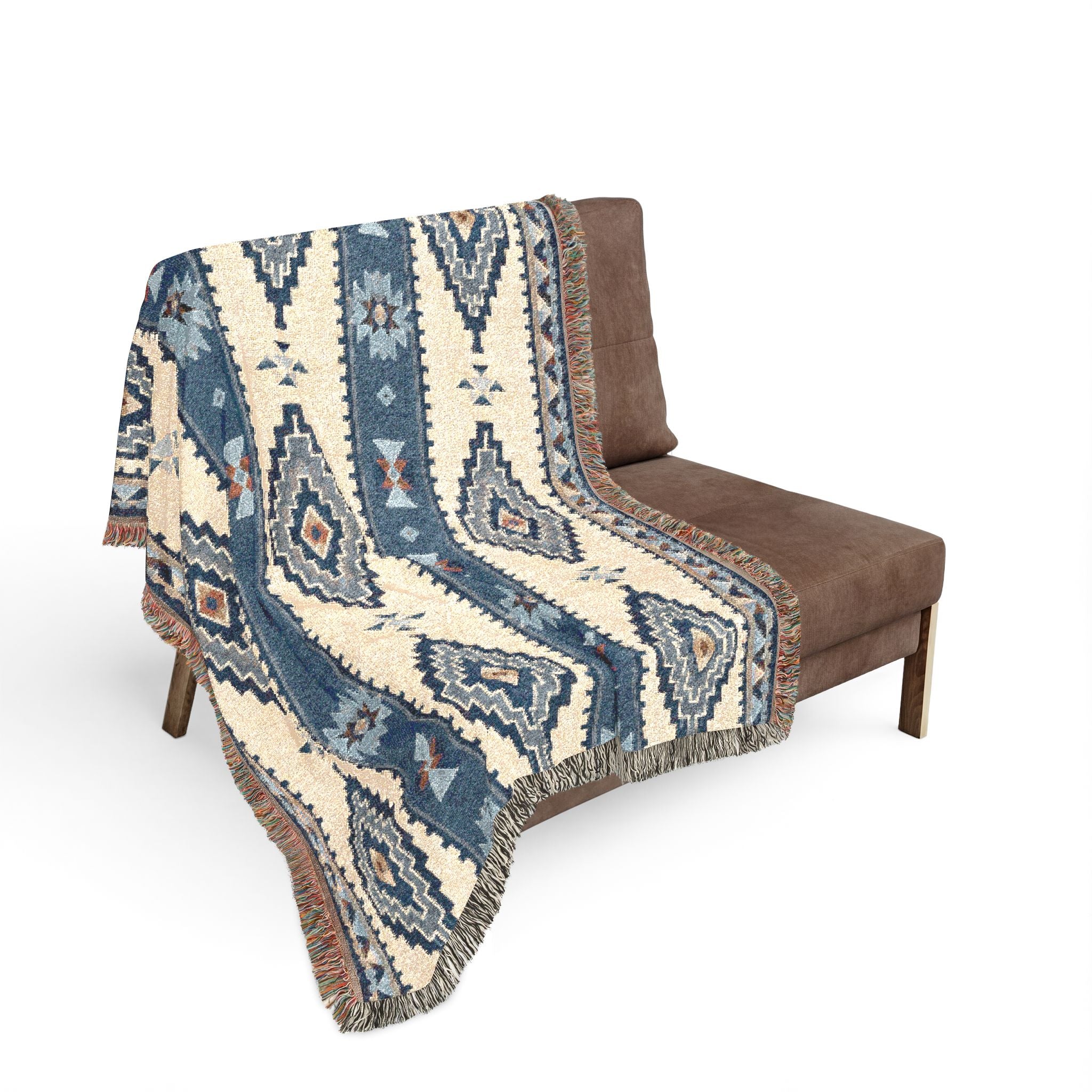Southwestern Diamond Pattern Woven Blanket | Aztec Throw