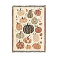 Patchwork Pumpkins Woven Blanket | Fall Harvest Throw