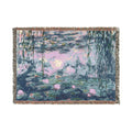 Impressionist Water Lilies Woven Blanket | Floral Art Throw