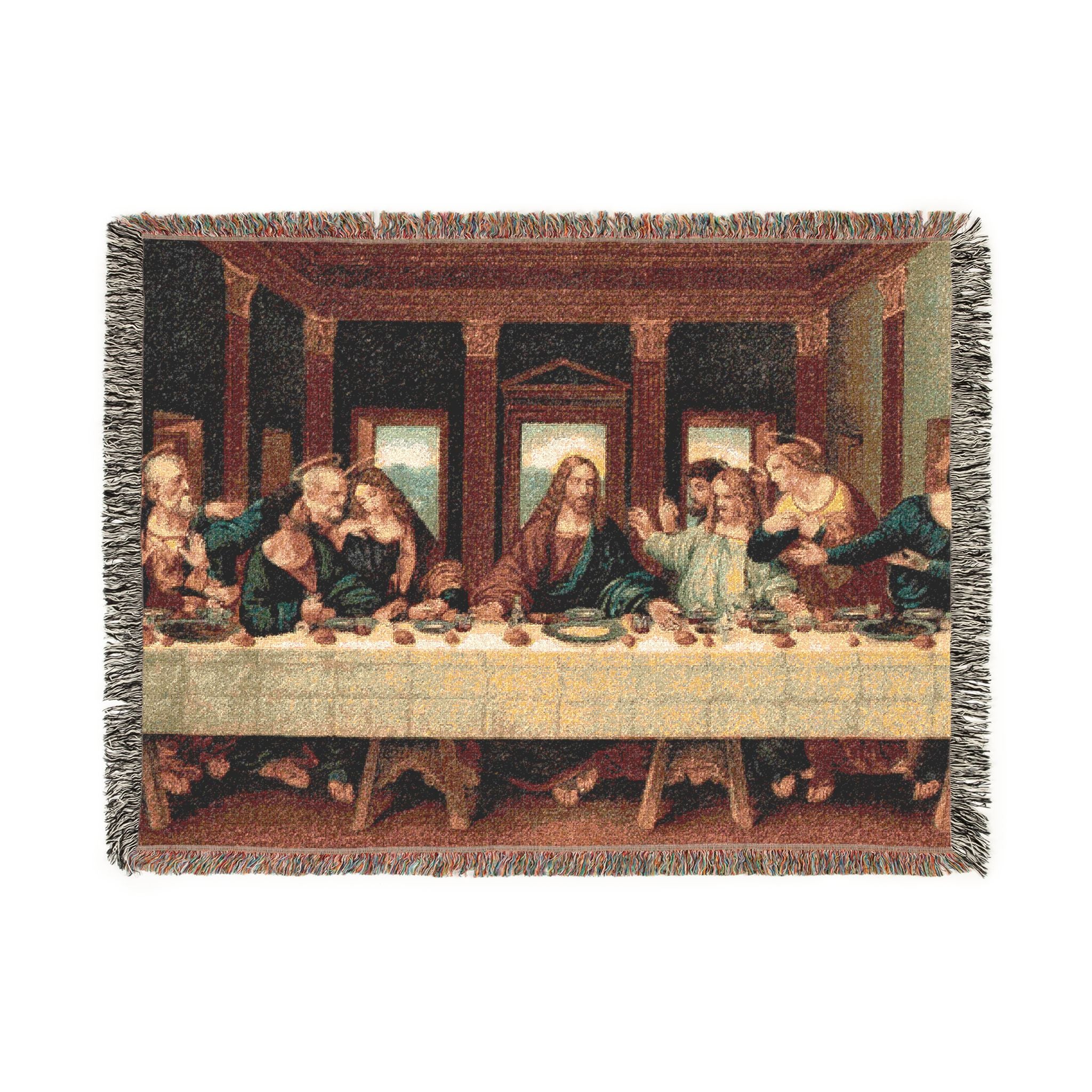 The Last Supper Woven Blanket | Classic Renaissance Art Throw