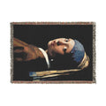 Abstract Geometric Art Woven Blanket | Modern Kandinsky-Inspired Throw