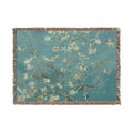 Almond Blossom Woven Blanket | Van Gogh Inspired Floral Throw