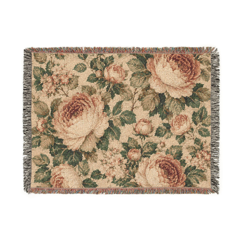 Floral Woven Blanket