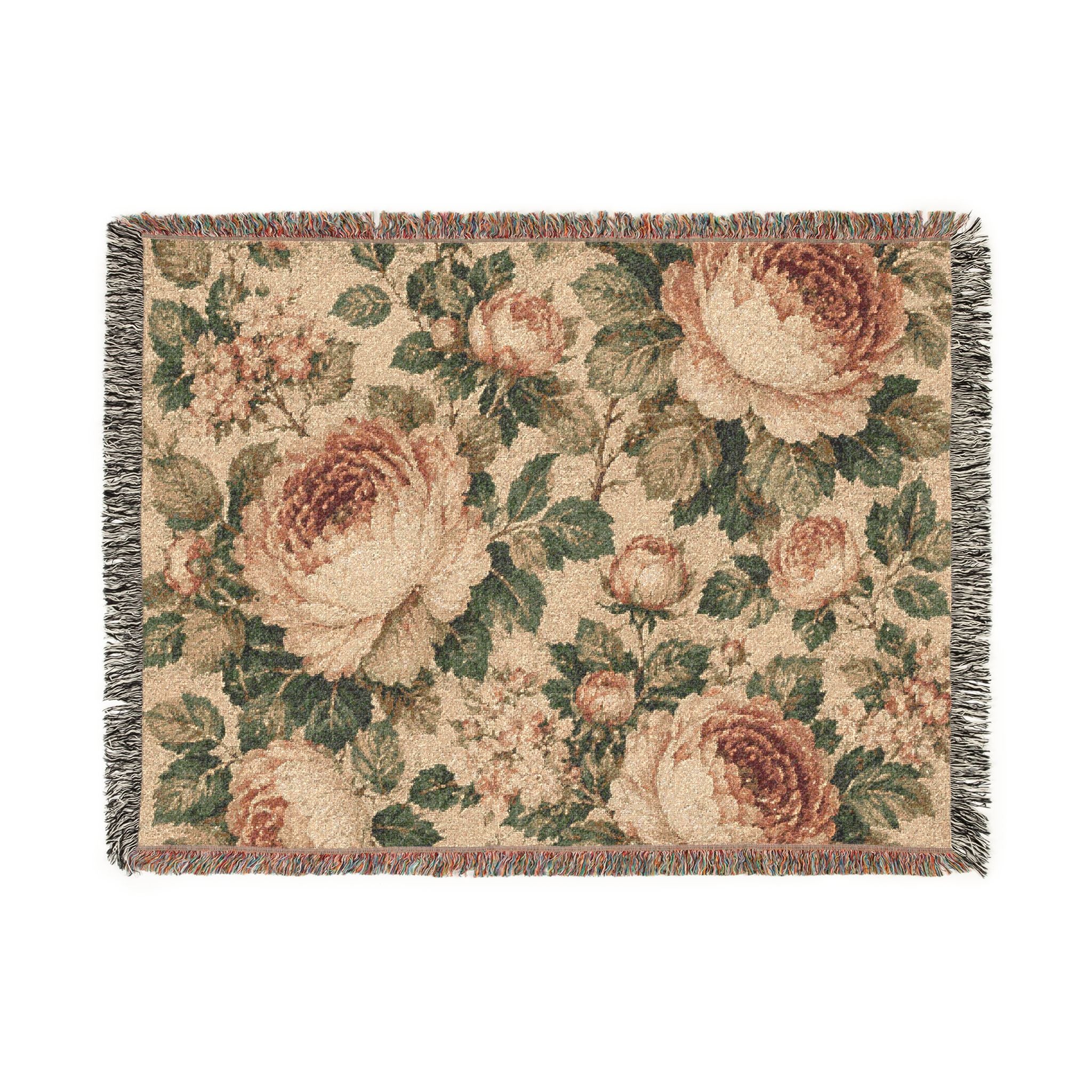 Floral Woven Blanket