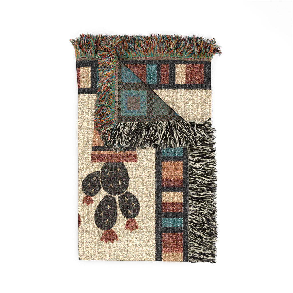Southwestern Thunderbird Woven Blanket | Native Pattern Throw