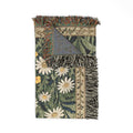 Vintage Floral Tapestry Woven Blanket | Wildflower Garden Throw